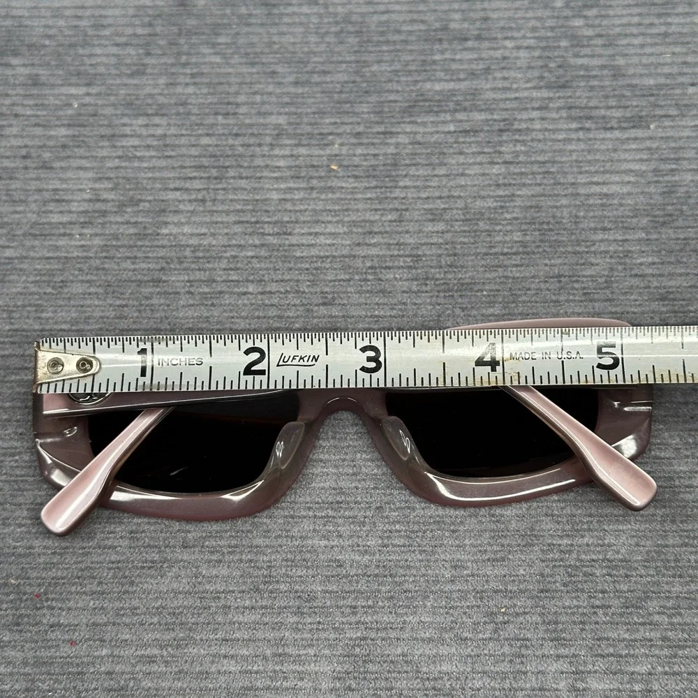 Tory Burch TY7202U Mauve Pink Rectangular Y2K Sunglasse Silver 1947/73 50-19-145